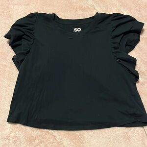 Girls/womens black dressy tshirt
